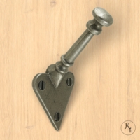 Kapstokhaak grijs "Heart"